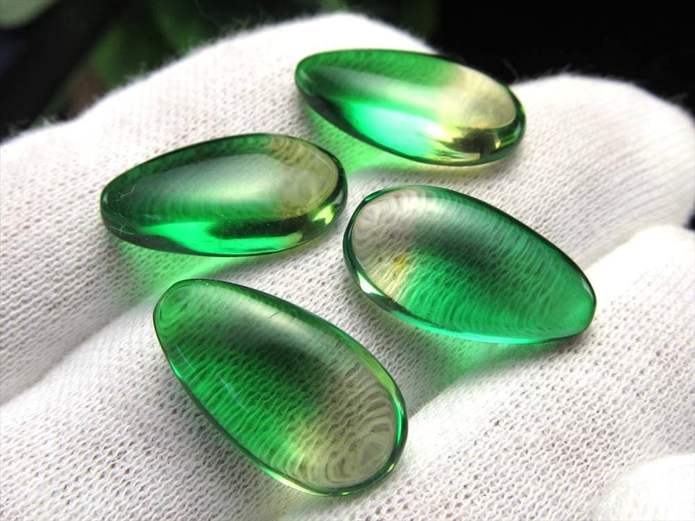 アンバー 琥珀 カボション タンブル グラデーションアンバー