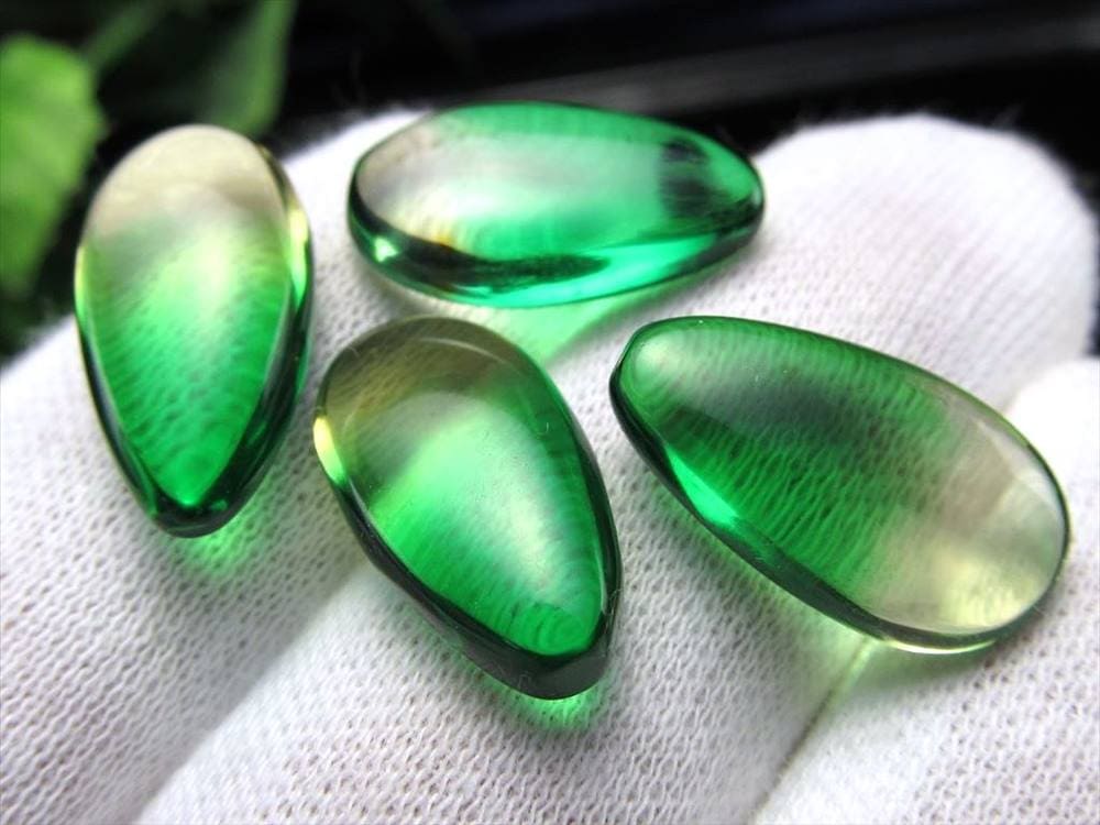 アンバー 琥珀 カボション タンブル グラデーションアンバー