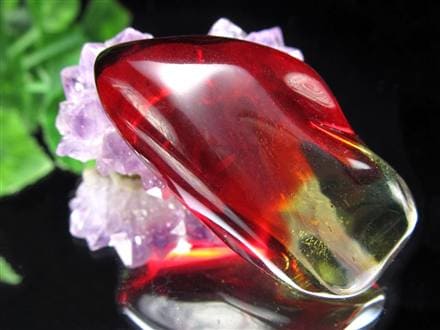 アンバー 琥珀 カボション タンブル グラデーションアンバー