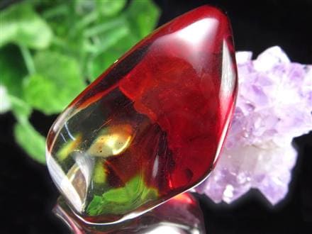 アンバー 琥珀 カボション タンブル グラデーションアンバー