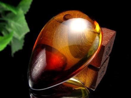 アンバー 琥珀 カボション タンブル グラデーションアンバー