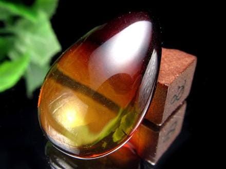 アンバー 琥珀 カボション タンブル グラデーションアンバー