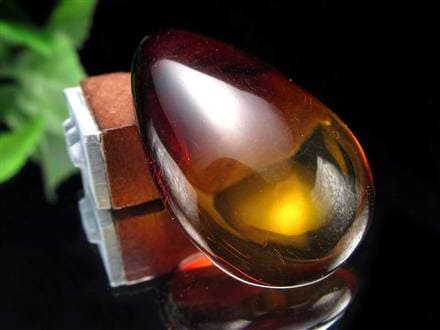 アンバー 琥珀 カボション タンブル グラデーションアンバー