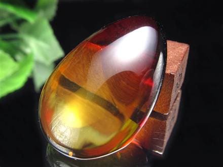 アンバー 琥珀 カボション タンブル グラデーションアンバー