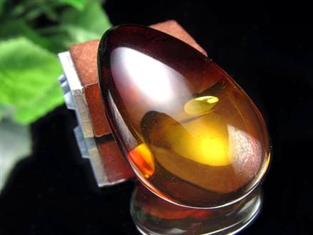 アンバー 琥珀 カボション タンブル グラデーションアンバー