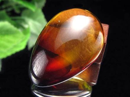 アンバー 琥珀 カボション タンブル グラデーションアンバー