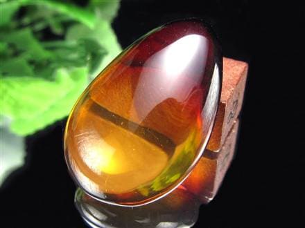 アンバー 琥珀 カボション タンブル グラデーションアンバー