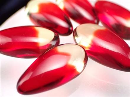 アンバー 琥珀 カボション タンブル グラデーションアンバー
