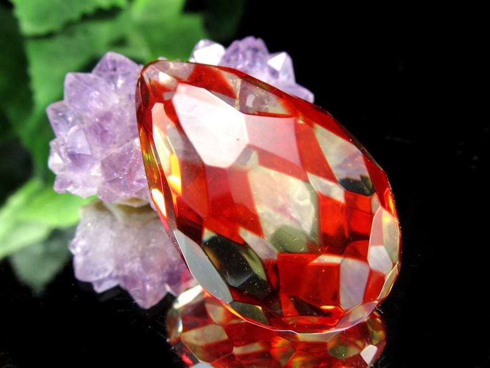 アンバー 琥珀 カボション タンブル ルビーレッドアンバー