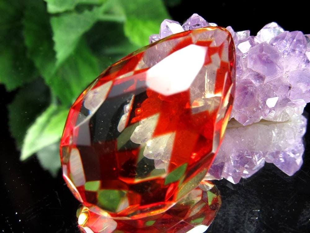 アンバー 琥珀 カボション タンブル ルビーレッドアンバー