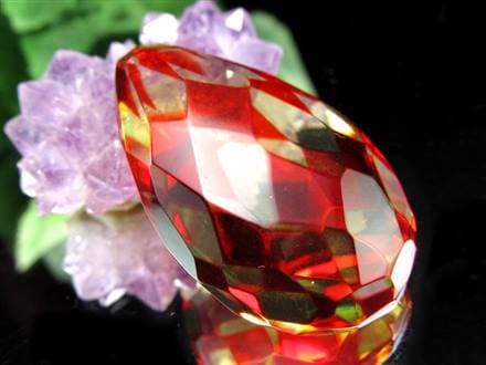 アンバー 琥珀 カボション タンブル ルビーレッドアンバー