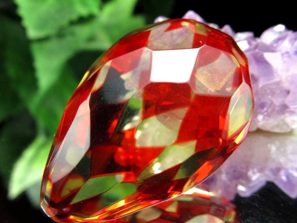 アンバー 琥珀 カボション タンブル ルビーレッドアンバー