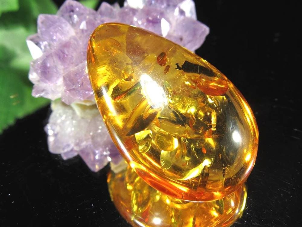 アンバー バルティックアンバー 琥珀 カボション タンブル