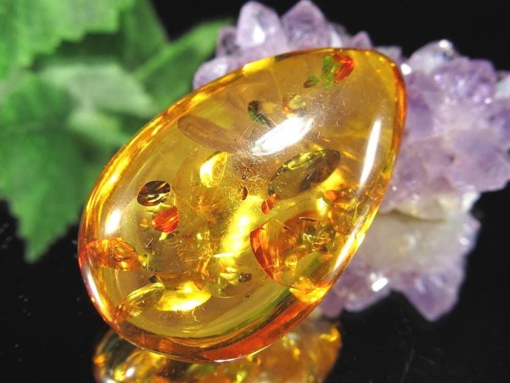 アンバー バルティックアンバー 琥珀 カボション タンブル