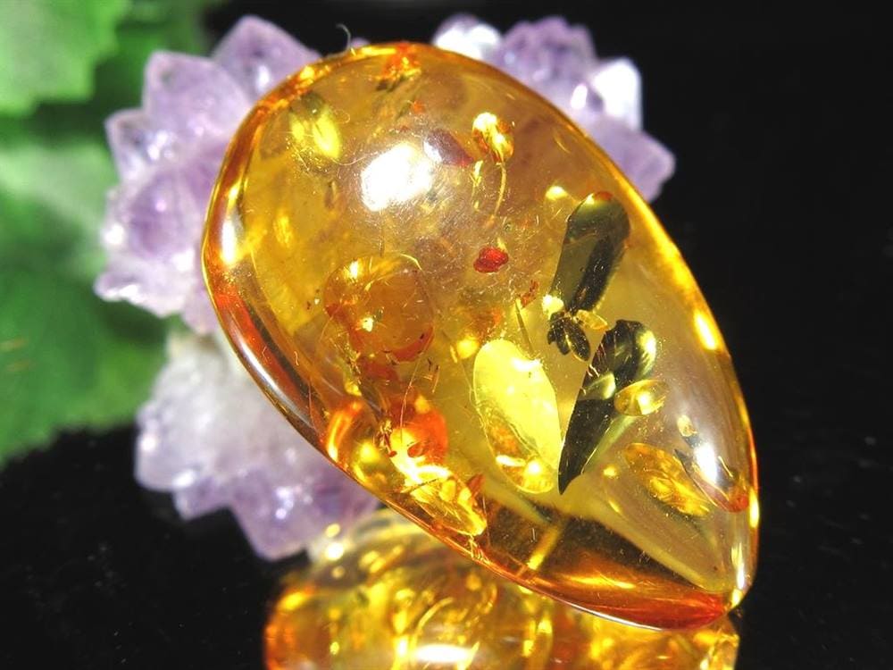 アンバー バルティックアンバー 琥珀 カボション タンブル