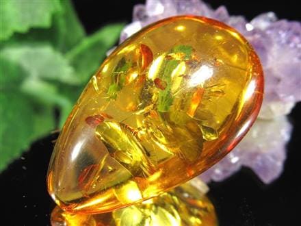 アンバー バルティックアンバー 琥珀 カボション タンブル