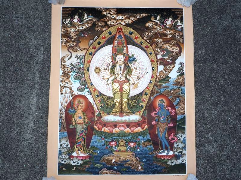 手描き 1点物 ◆「チベットの祈りを手のひらに。携帯できる仏教美術、ツァカリ。」 手描き 1点物 ◇「チベットの祈りを手のひらに。携帯できる仏教