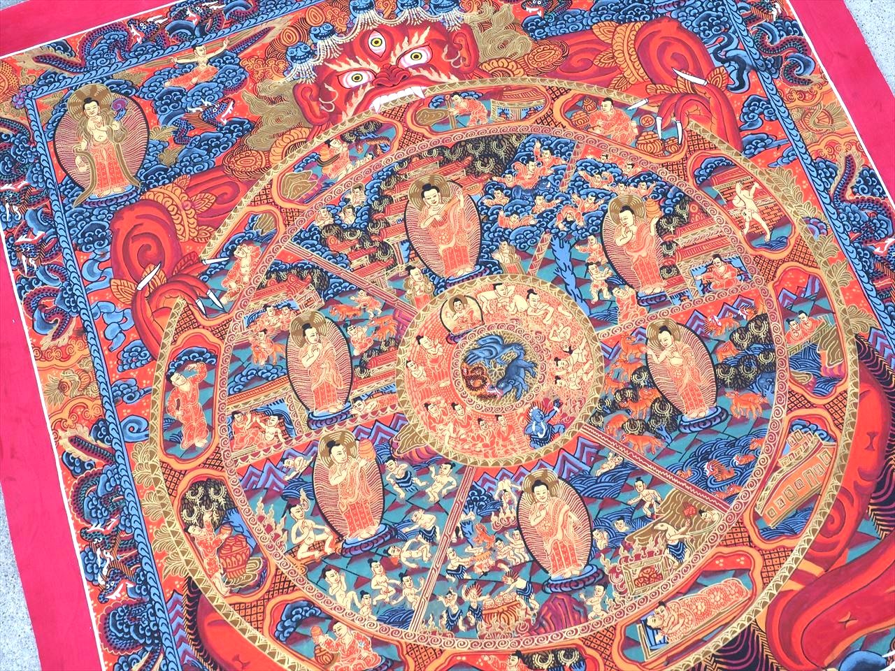 ◇貴重な本物・曼荼羅（マンダラ）◇手書きの精密画◇1点物◇チベット