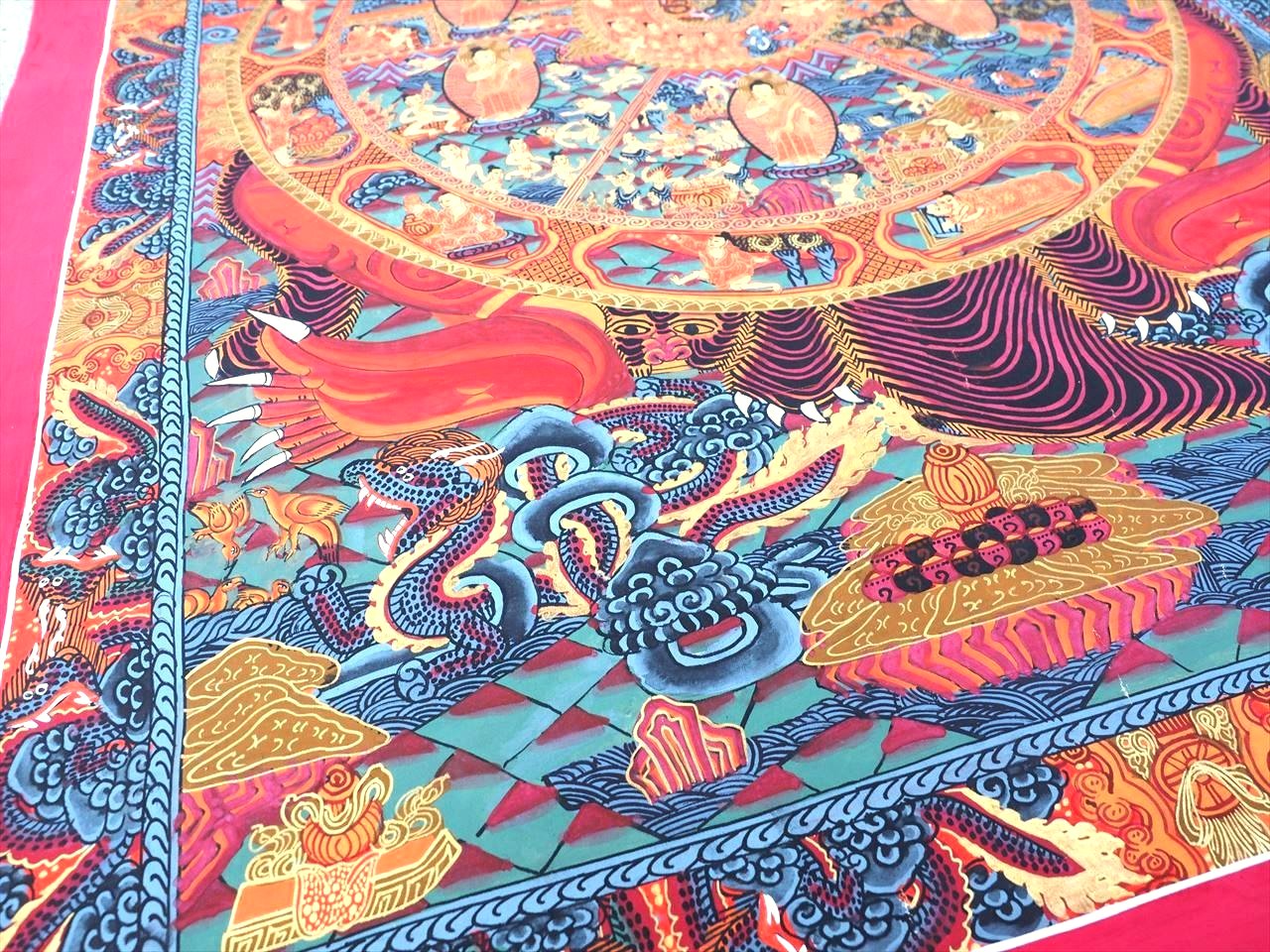 ◇貴重な本物・曼荼羅（マンダラ）◇手書きの精密画◇1点物◇チベット