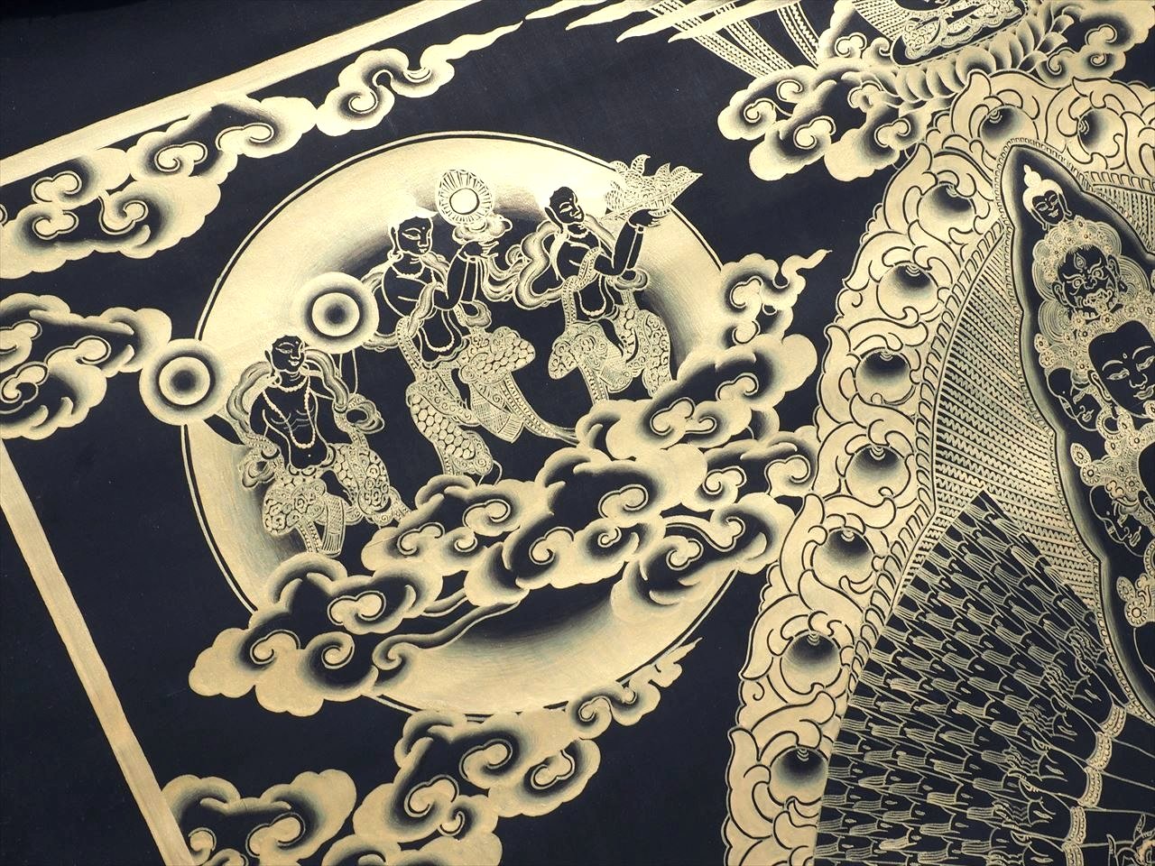 ◇貴重な本物・曼荼羅（マンダラ）◇手書きの精密画◇1点物◇チベット