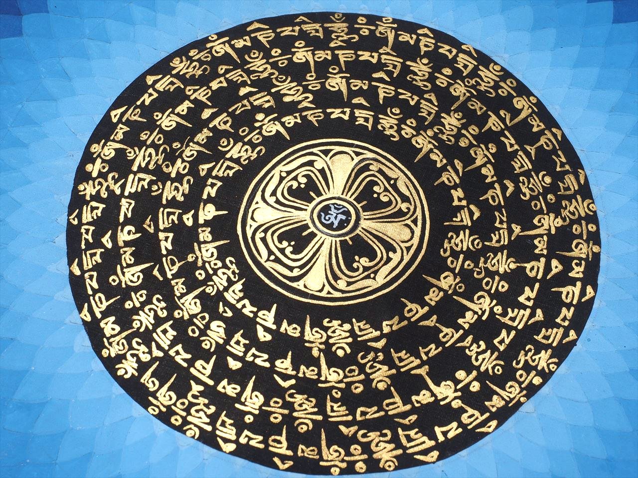 チベット　ネパール　手書き　タンカ　曼荼羅アート チベット ネパール 手書き タンカ 曼荼羅アート 曼荼羅 ネパール