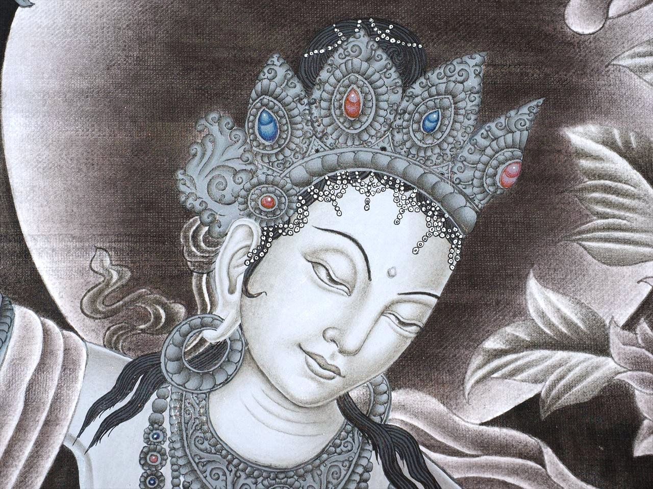 ◇貴重な本物・曼荼羅（マンダラ）◇手書きの精密画◇1点物