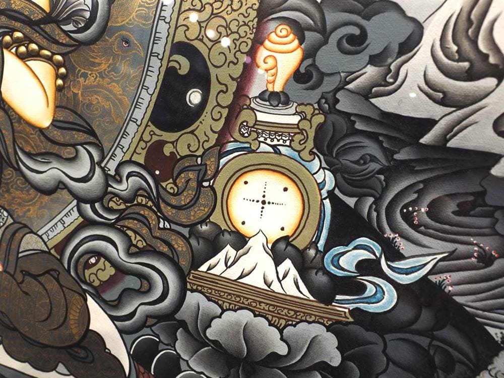 曼荼羅 マンダラ タンカ 仏画 額入り