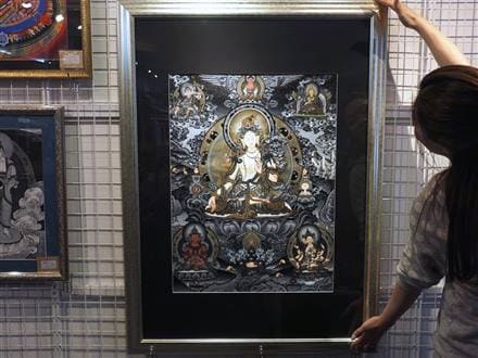 曼荼羅 マンダラ タンカ 仏画 額入り