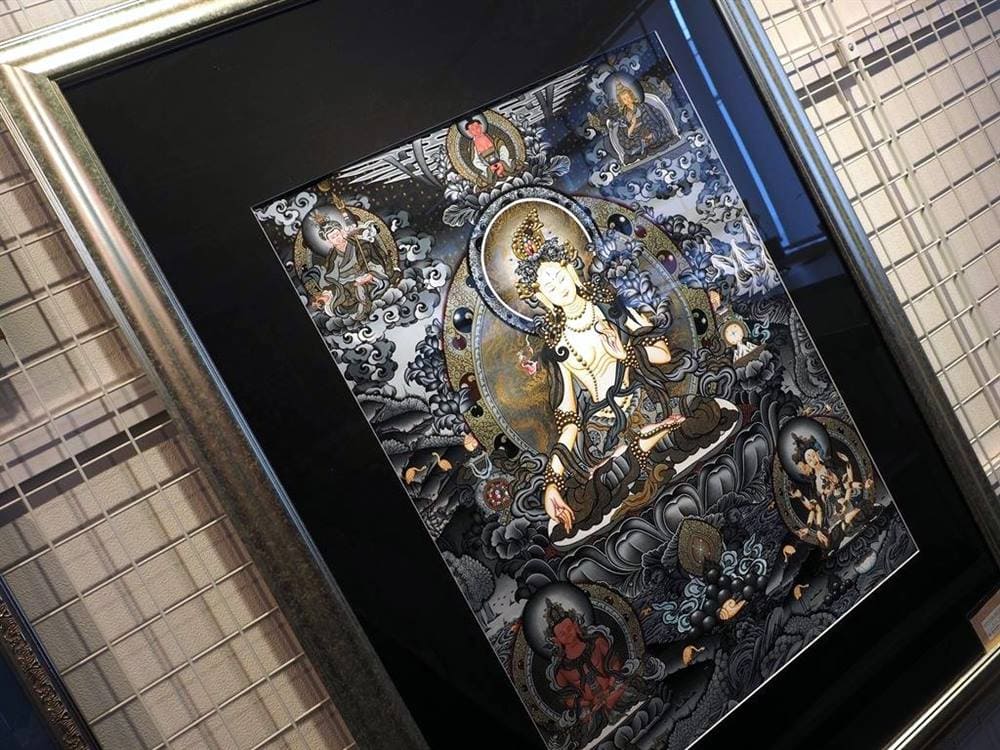 曼荼羅 マンダラ タンカ 仏画 額入り