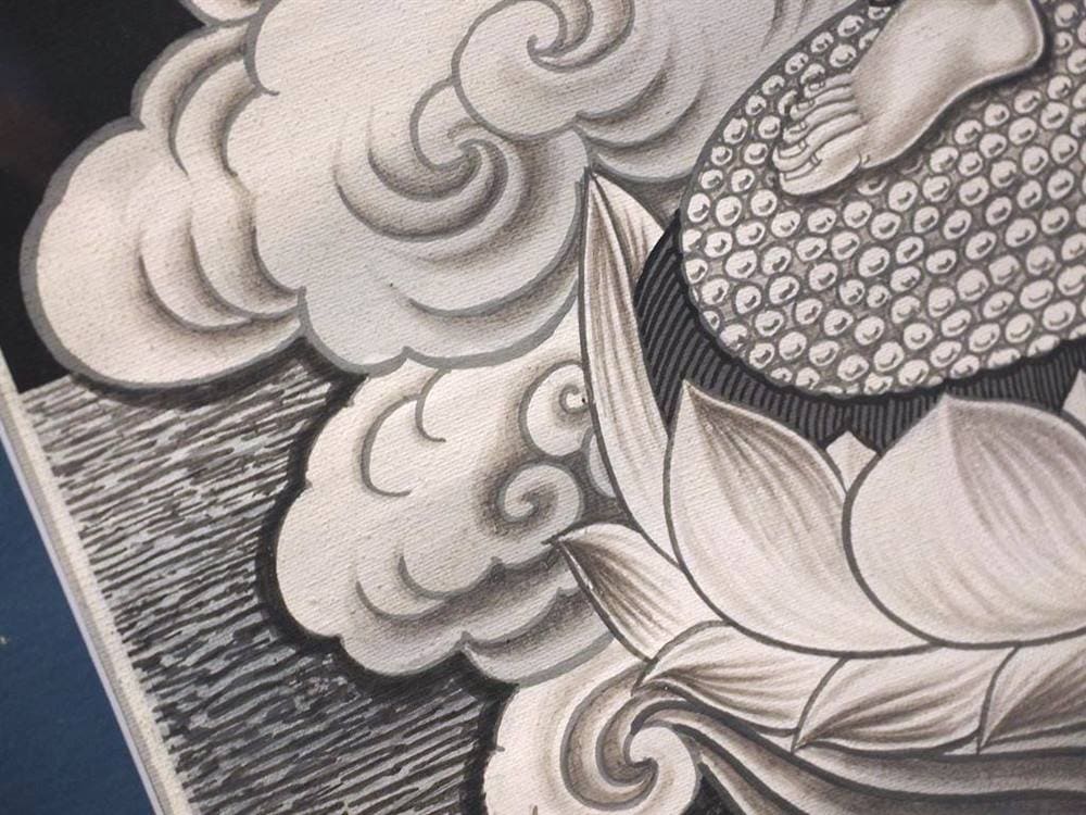 曼荼羅 マンダラ タンカ 仏画 額入り