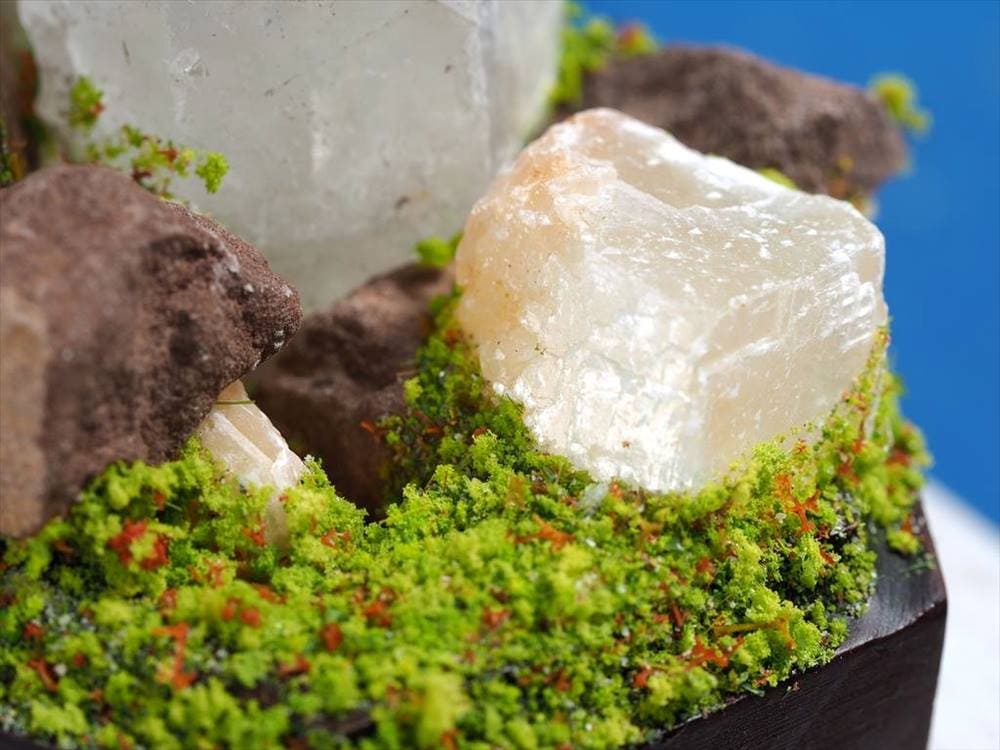 鉱物 ジオラマ 天然石 オブジェ インテリア