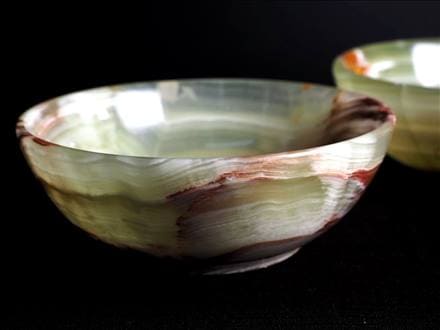 温泉グリーンアラゴナイト皿