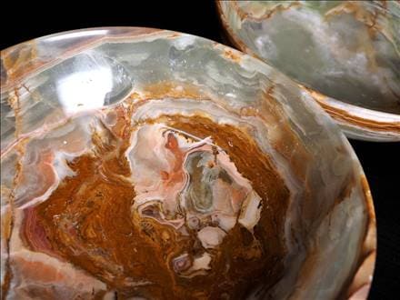 温泉グリーンアラゴナイト皿