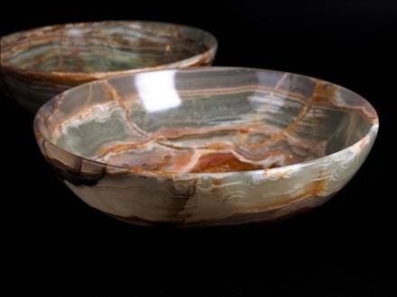 温泉グリーンアラゴナイト皿