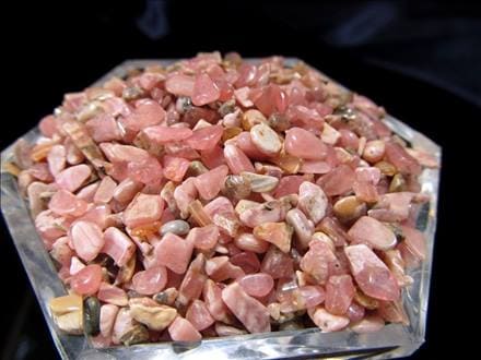 インカローズ ロードクロサイト さざれ 細石 母岩