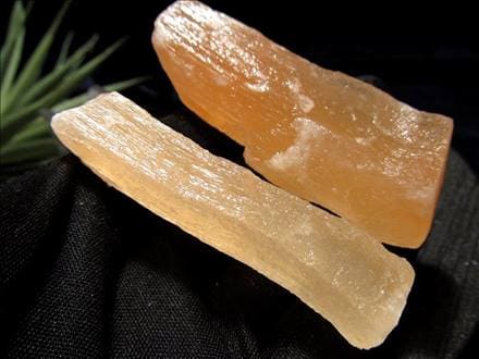 セレナイト オレンジセレナイト 透石膏 ジプサム キャッツアイ効果