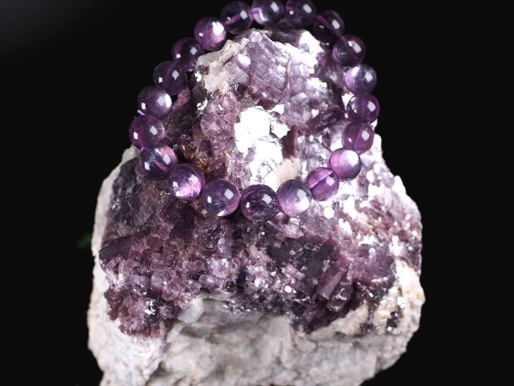 レピドライト パープルマイカ リチア雲母 結晶原石 ブラジル産