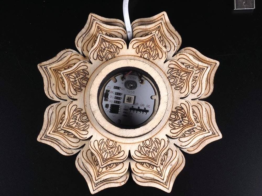 レインボー 発光 LED 台座 照明