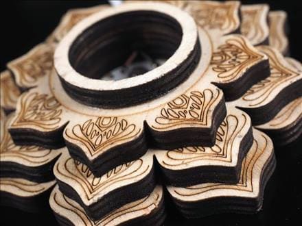 レインボー 発光 LED 台座 照明