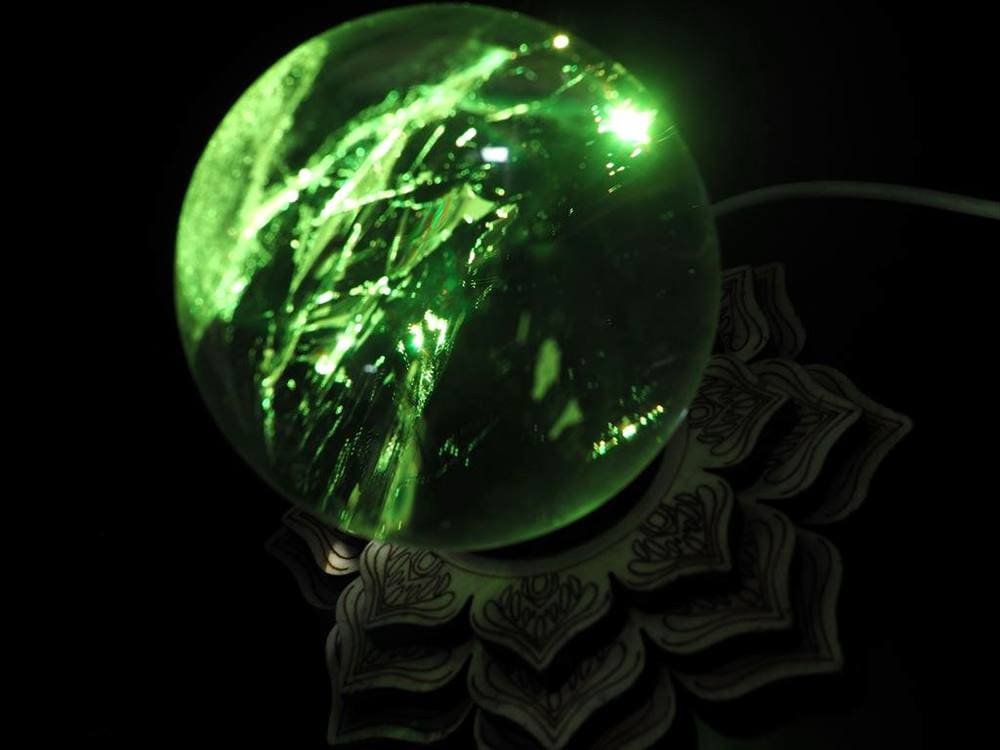 レインボー 発光 LED 台座 照明