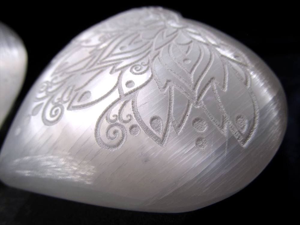 キャッツアイ セレナイト ジプサム ハート ロータス