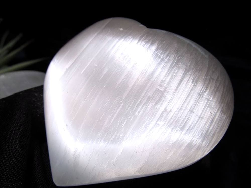 キャッツアイ セレナイト ジプサム ハート ロータス