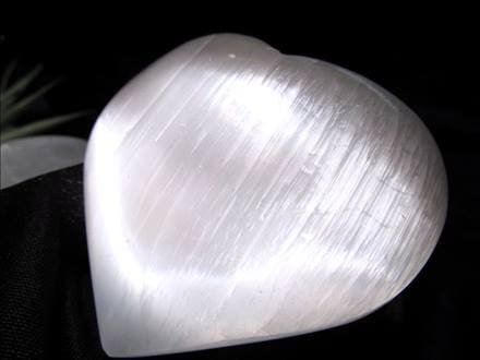 キャッツアイ セレナイト ジプサム ハート ロータス