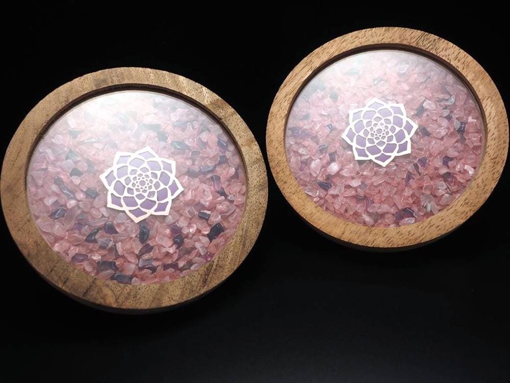 コースター インテリア 浄化 さざれ ロータス ファティマの手 女神