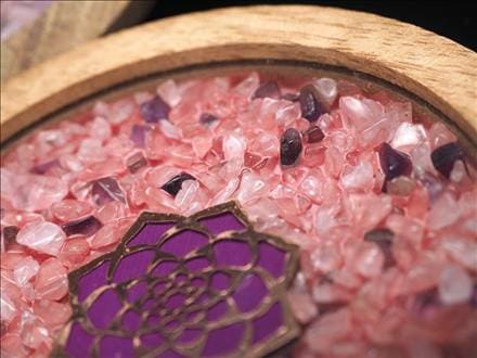 コースター インテリア 浄化 さざれ ロータス ファティマの手 女神