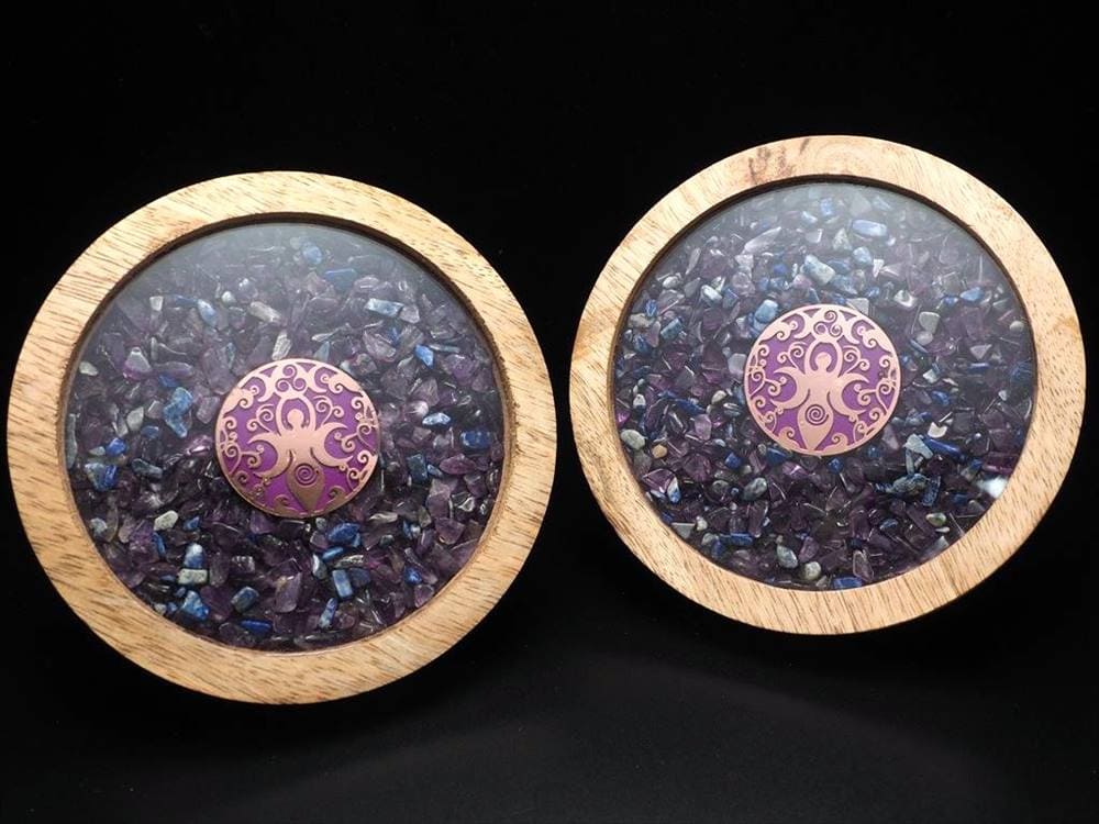 コースター インテリア 浄化 さざれ ロータス ファティマの手 女神