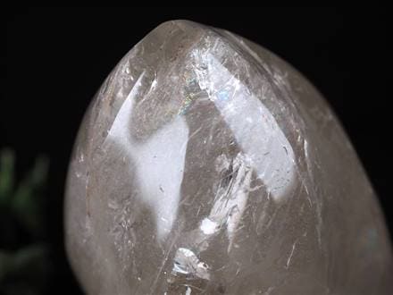 水晶 クリスタル フレイム型置物 インテリア ねじれ