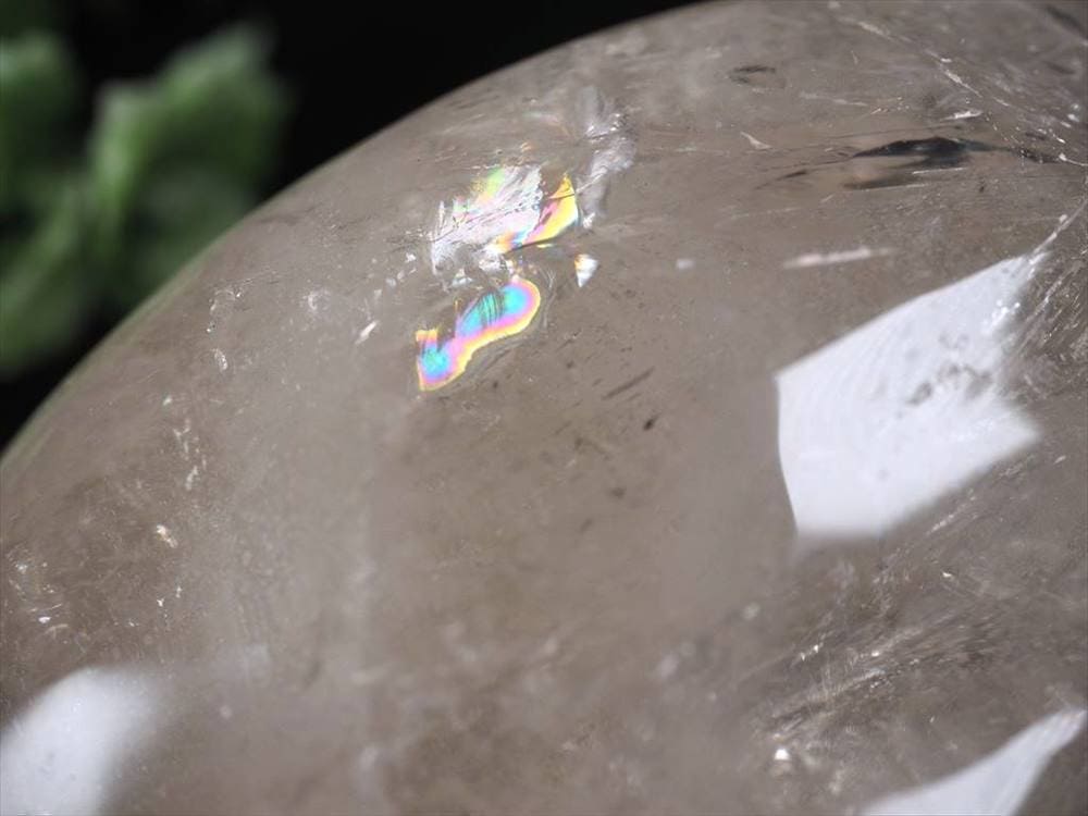 水晶 クリスタル フレイム型置物 インテリア ねじれ