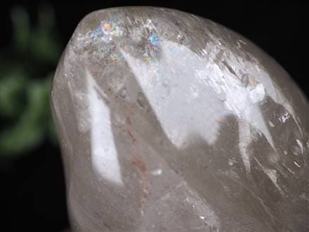 水晶 クリスタル フレイム型置物 インテリア ねじれ
