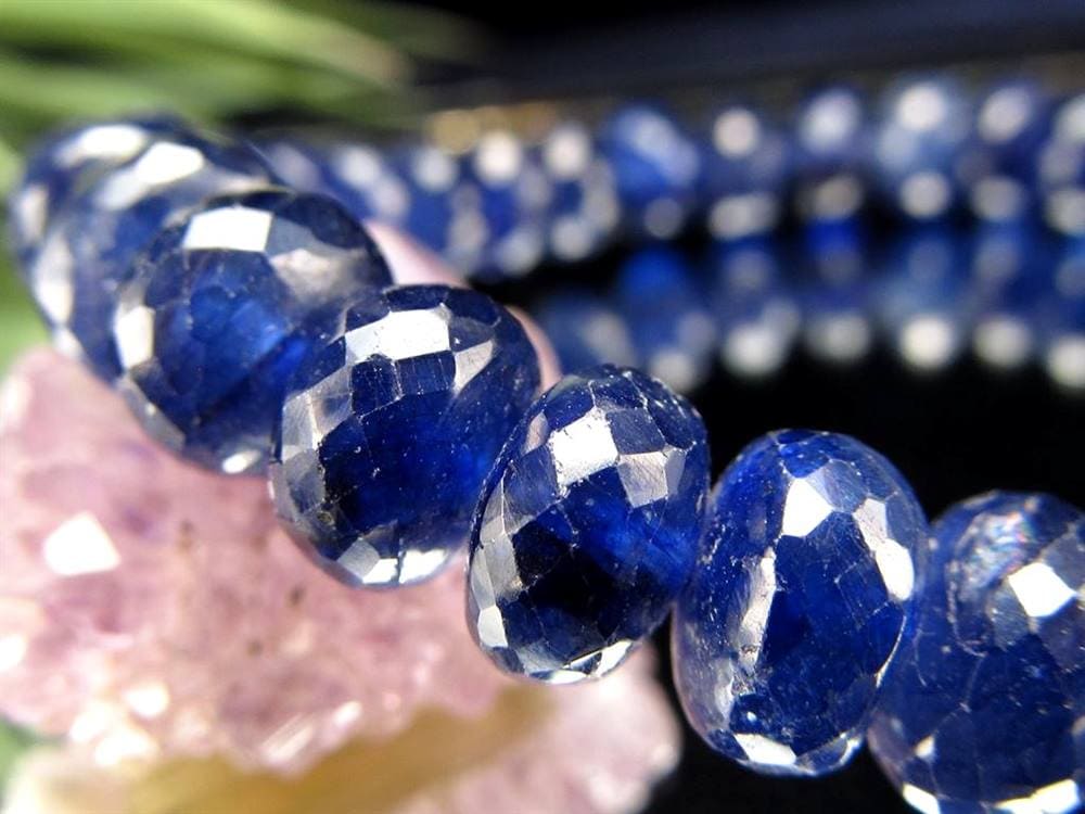 サファイア ブレスレット コランダム ボタンカット 9月の誕生石